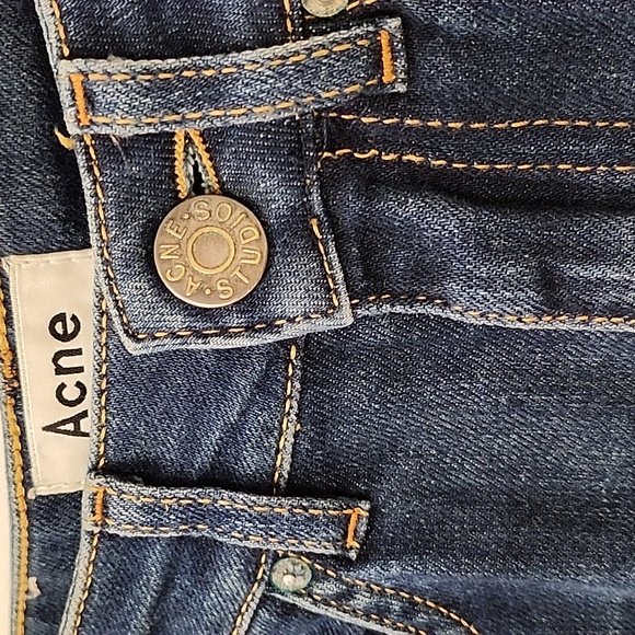 Acne studios pin storm High-Waisted Skinny Jeans Size 25/32 - Picture 8 of 16